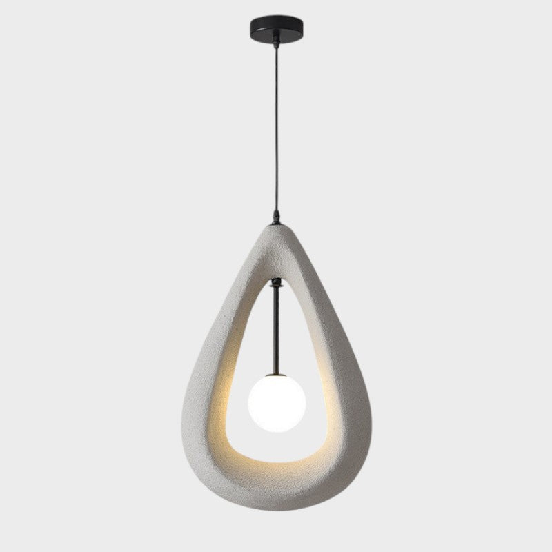 Modern Pendant Light  Teardrop Shape White Ceramic Design - Product detail 8