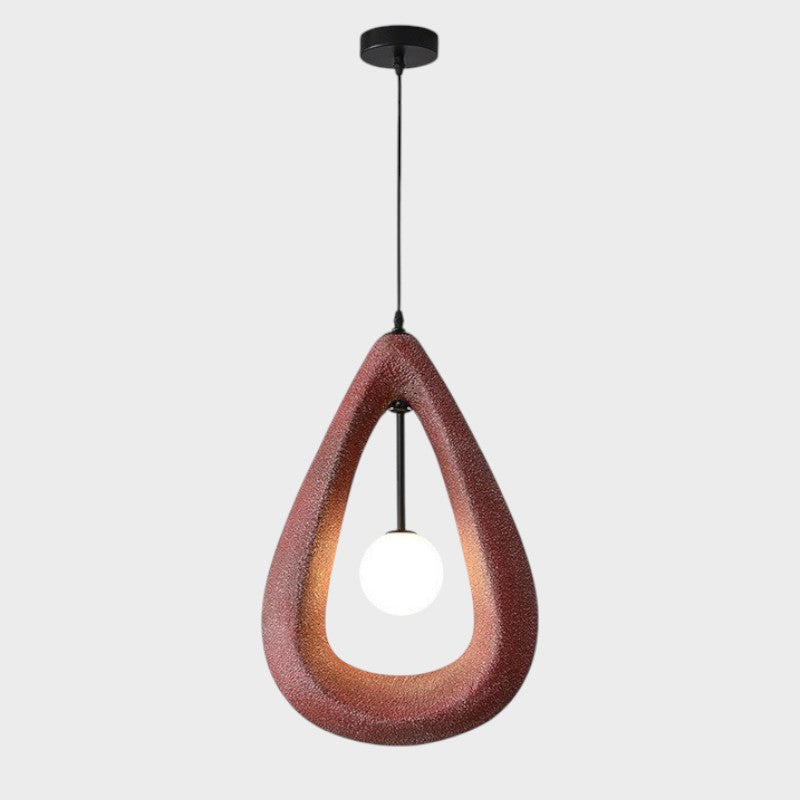 Modern Pendant Light  Teardrop Shape White Ceramic Design - Product detail 9