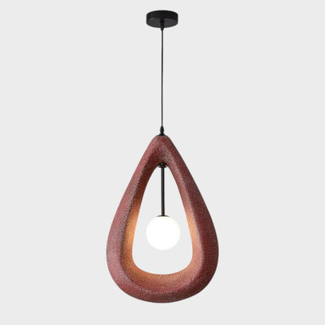 Modern Pendant Light  Teardrop Shape White Ceramic Design - Product detail 9