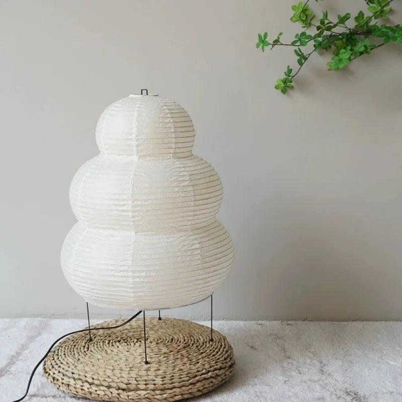 Japanese Rice Paper Floor Lamp  Triple-Tier Modern Design - Product detail 7
