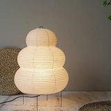 Japanese Rice Paper Floor Lamp  Triple-Tier Modern Design - Detailed view
