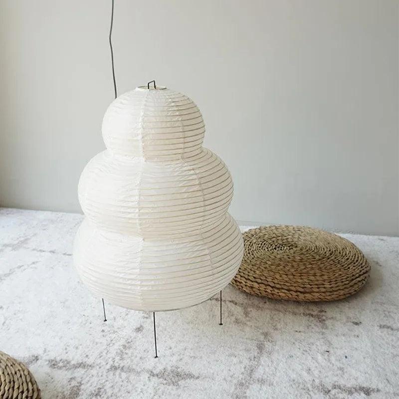 Japanese Rice Paper Floor Lamp  Triple-Tier Modern Design - Product detail 6