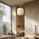 Japanese Rice Paper Pendant Light  Traditional Bamboo Lantern Design - Product detail 4