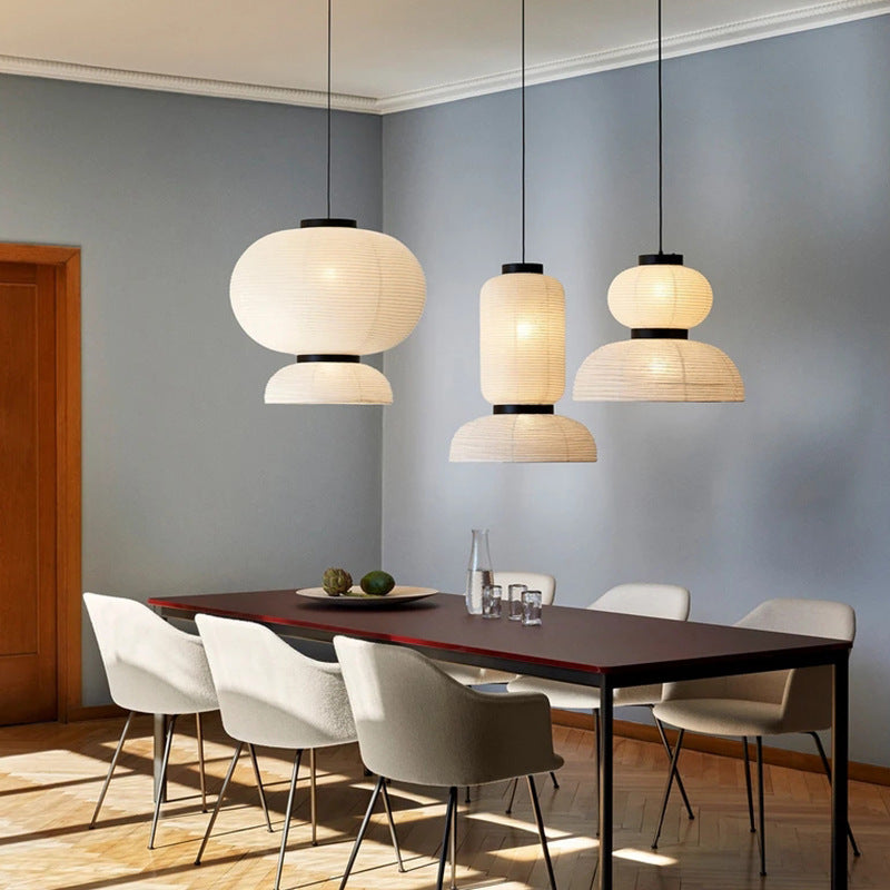 Japanese Pendant Light  Wabi Sabi Paper Lantern Design - Product detail 4