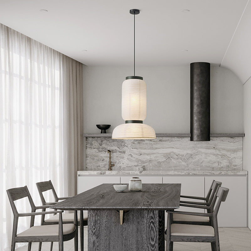 Japanese Pendant Light  Wabi Sabi Paper Lantern Design - Product detail 5