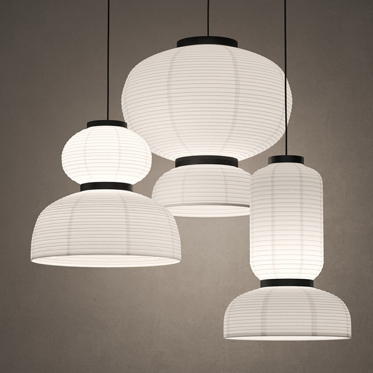 Japanese Pendant Light  Wabi Sabi Paper Lantern Design - Product detail 8