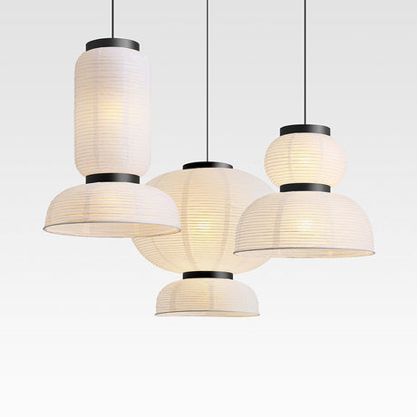 Japanese Pendant Light  Wabi Sabi Paper Lantern Design - Product detail 9