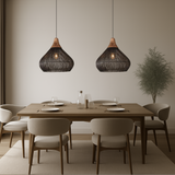Japanese Pendant Light  Bamboo Mesh Woven Design - Product example