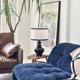 Ceramic Table Lamp  Black Base White Shade Design - Product detail 5