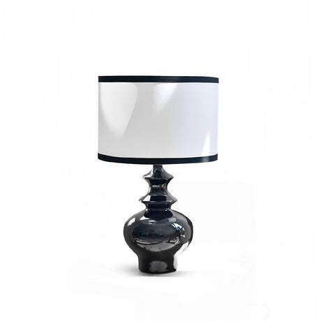 Ceramic Table Lamp  Black Base White Shade Design - Product detail 17