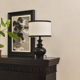 Ceramic Table Lamp  Black Base White Shade Design - Product detail 6