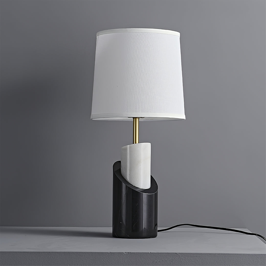 Modern Wall Sconce  Marble Base with Brass Accents - Product detail 10