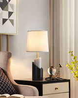 Modern Wall Sconce  Marble Base with Brass Accents - Product detail 4