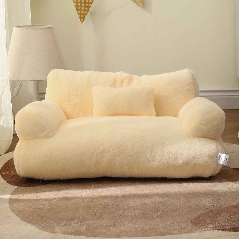 Plush Pet Sofa Bed  Premium Fleece Cat  Dog Lounger - Product example