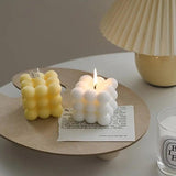 Bubble Cube Candle  Modern Beeswax Design - Product detail 4