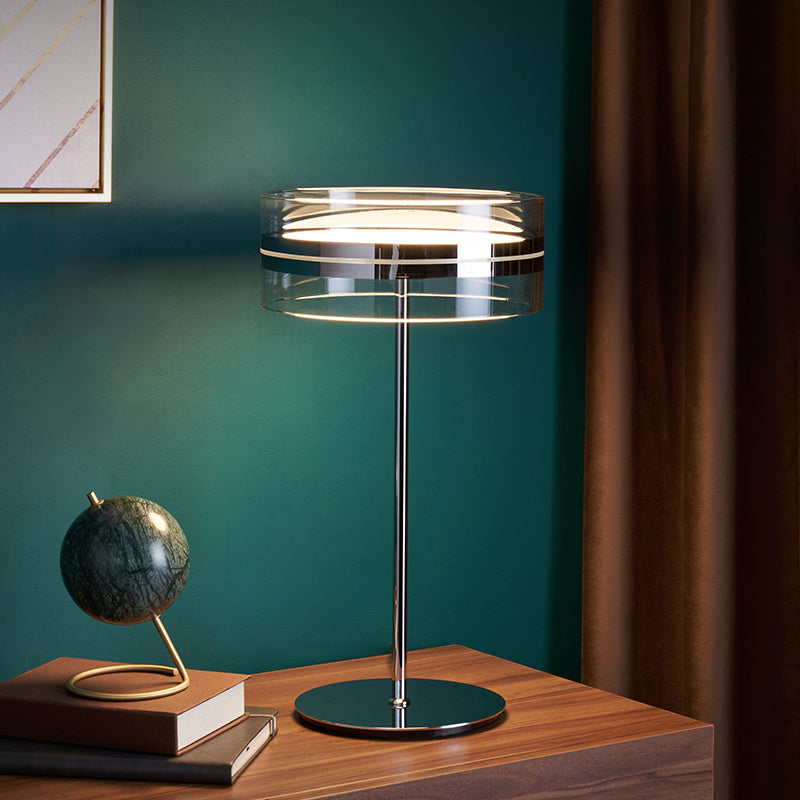 Modern Table Lamp  Clear Acrylic Cylinder Design - Product detail 11