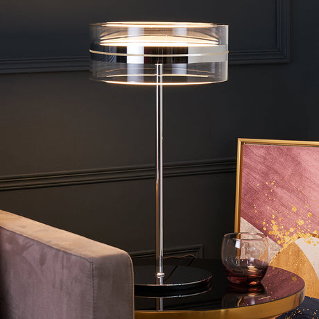 Modern Table Lamp  Clear Acrylic Cylinder Design - Product detail 14
