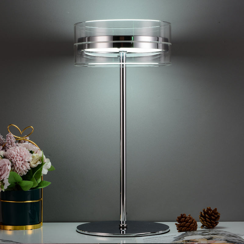 Modern Table Lamp  Clear Acrylic Cylinder Design - Product detail 9