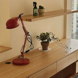 Adjustable Task Lamp  Red Metal Swing Arm Design - Product detail 14