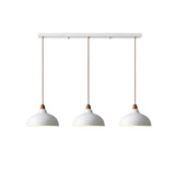 Scandinavian Pendant Light  Wood Accent Dome Shade - Product detail 8