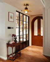 Artisan Ceiling Light  Amber Glass Wave Design - Product detail 9