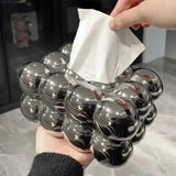 Modern Ceramic Tissue Box  Bubble Cloud Design - Product detail 5