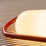 Portable LED Table Lamp  Modern Metal Frame Glass Shade - Product detail 5