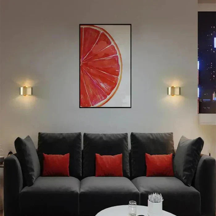 Modern LED Wall Light  Gold Metal Curved Design - Product example