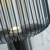 Modern Table Lamp  Black Marble Base with Wire Cage Shade - Product detail 9
