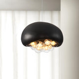 Modern Bubble Ceiling Light  Matte Black Dome With Glass Spheres - Product detail 19