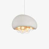 Modern Bubble Ceiling Light  Matte Black Dome With Glass Spheres - Product detail 23