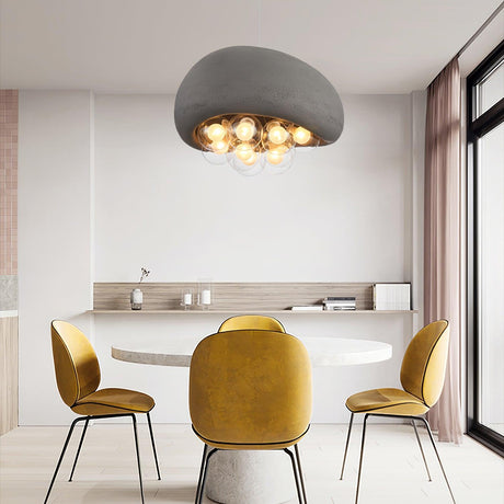 Modern Bubble Ceiling Light  Matte Black Dome With Glass Spheres - Product detail 7