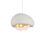 Modern Bubble Ceiling Light  Matte Black Dome With Glass Spheres - Product detail 22