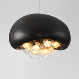 Modern Bubble Ceiling Light  Matte Black Dome With Glass Spheres - Product detail 25