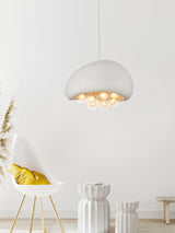 Modern Bubble Ceiling Light  Matte Black Dome With Glass Spheres - Product detail 8