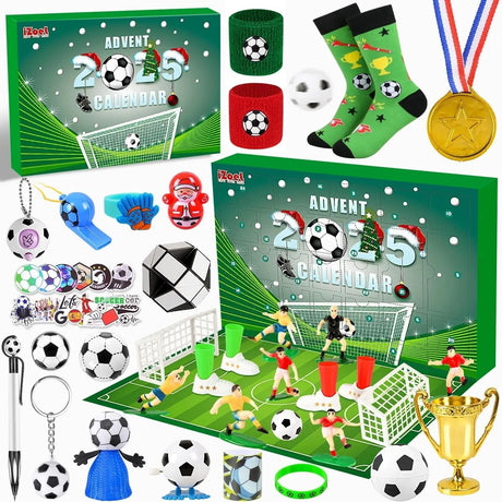 Football Advent Calendar  24 Soccer Themed Surprises for Kids - Product showcase