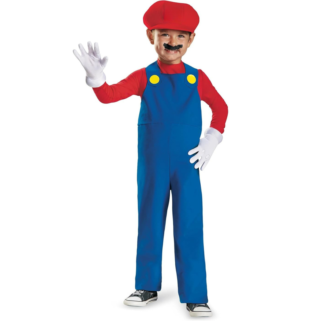Kids Halloween Costume Jumpsuit  Classic Retro Gaming Design - Product showcase