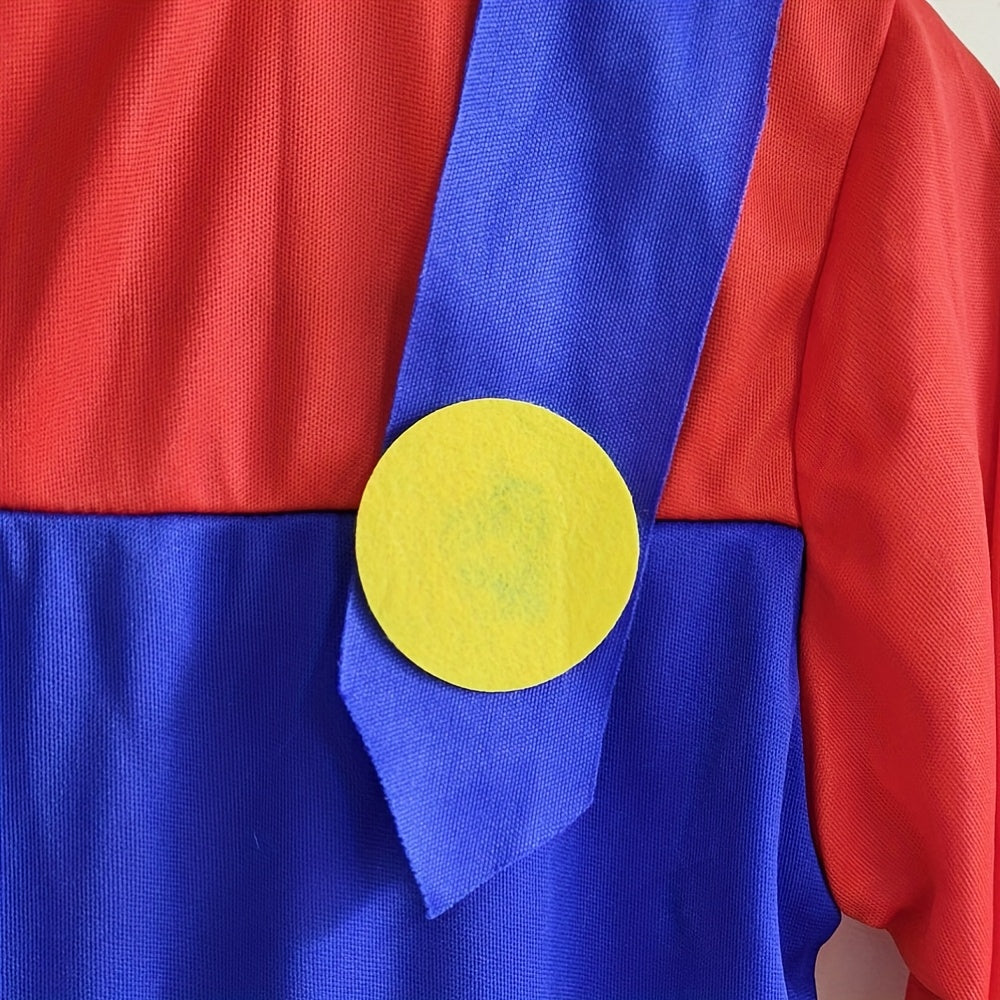 Kids Halloween Costume Jumpsuit  Classic Retro Gaming Design - Detailed view