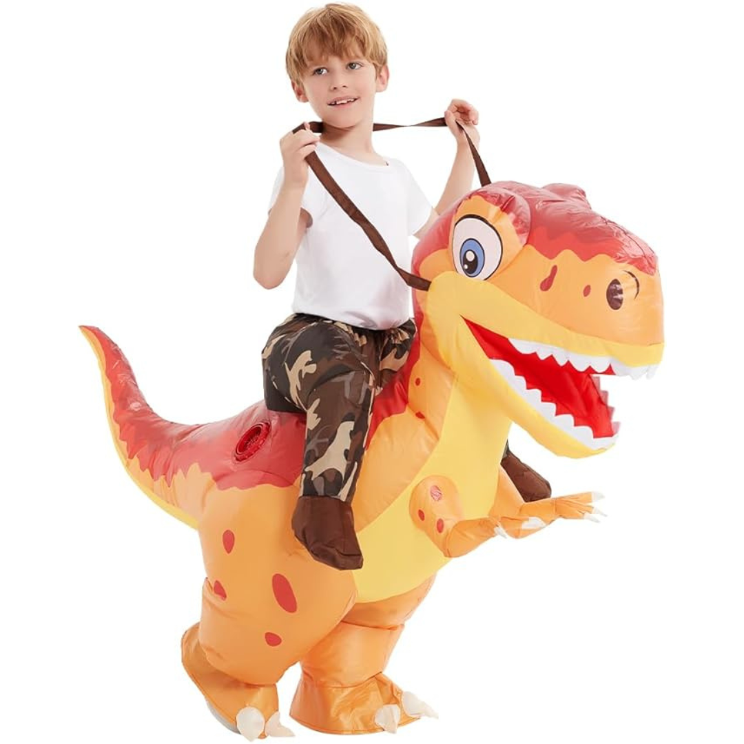 Inflatable Dinosaur Costume  Kids Ride-On T-Rex Design - Product detail 4