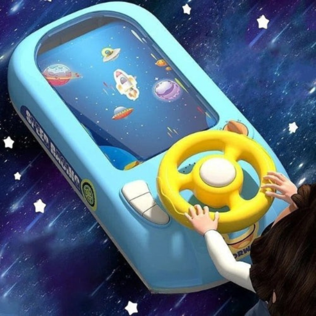 Interactive Space Steering Wheel  Kids Learning Toy with Lights and Sounds - Product showcase