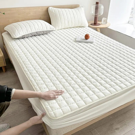 Premium Quilted Mattress Protector  Waterproof Breathable Cotton Blend - Product detail 5