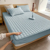 Premium Quilted Mattress Protector  Waterproof Breathable Cotton Blend - Product example