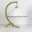Retro Table Lamp  Curved Frame With Scalloped Shade - Product detail 12