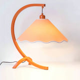 Retro Table Lamp  Curved Frame With Scalloped Shade - Product detail 13