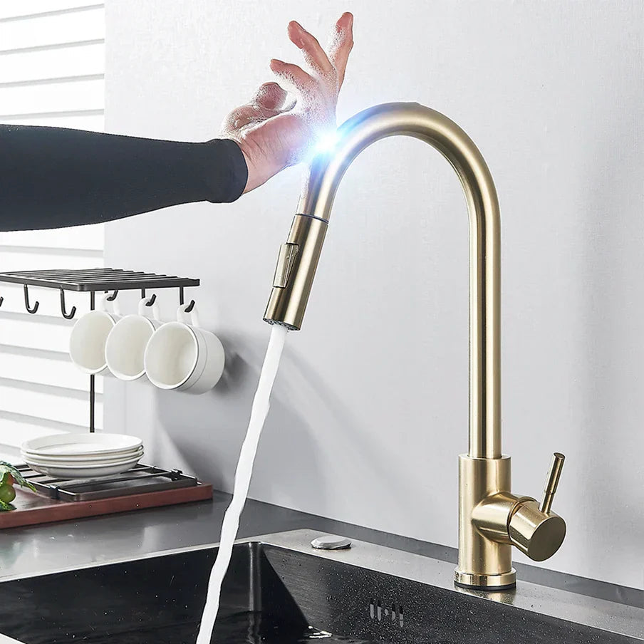Smart Kitchen Faucet  Touch Control Pull-Out Sprayer - Detailed view