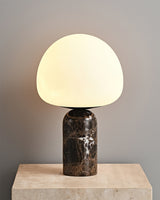 Marble Table Lamp  Black Base White Glass Shade - Product detail 14