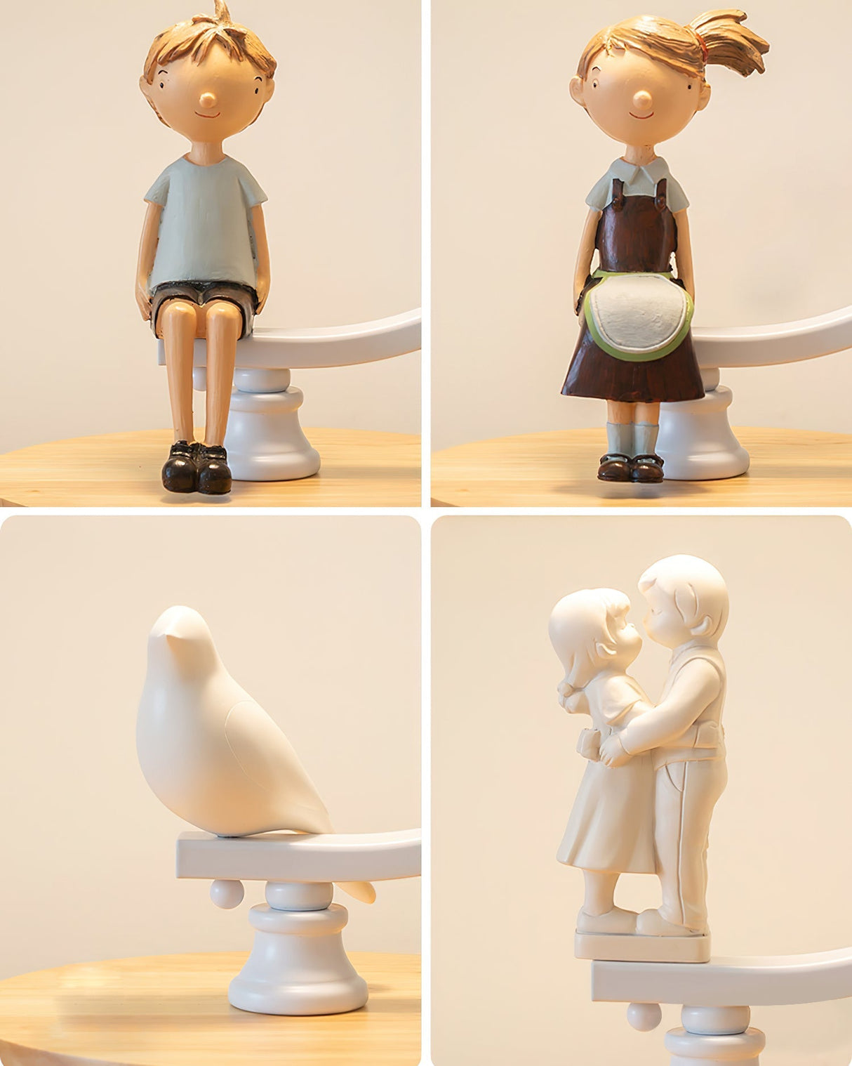 Nordic Table Lamp  Bird Accent Wood Base Design - Product detail 8