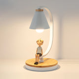 Nordic Table Lamp  Bird Accent Wood Base Design - Product detail 12