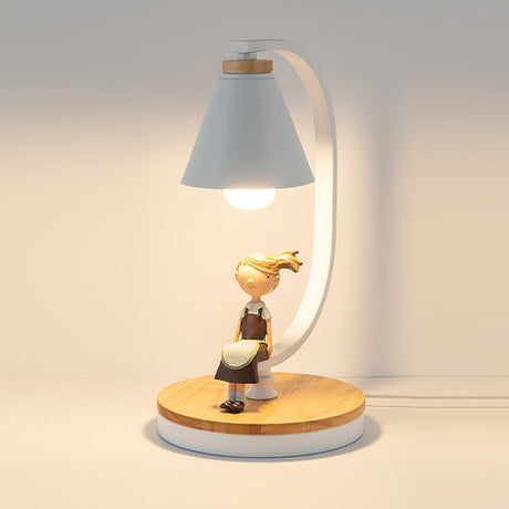 Nordic Table Lamp  Bird Accent Wood Base Design - Product detail 11