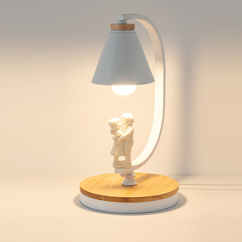 Nordic Table Lamp  Bird Accent Wood Base Design - Product detail 13